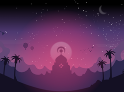 animacion_paisaje_css_se_aleja_y_se_acerca_con_estrellas